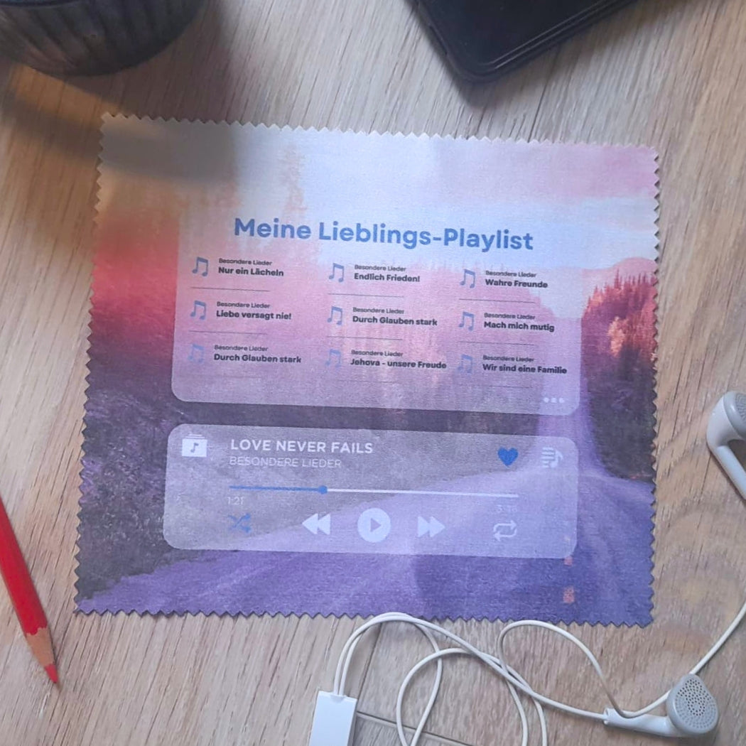 Reinigungstuch "Meine Lieblings-Playlist"