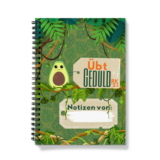 Notizbuch "Übt Geduld" - Avocado