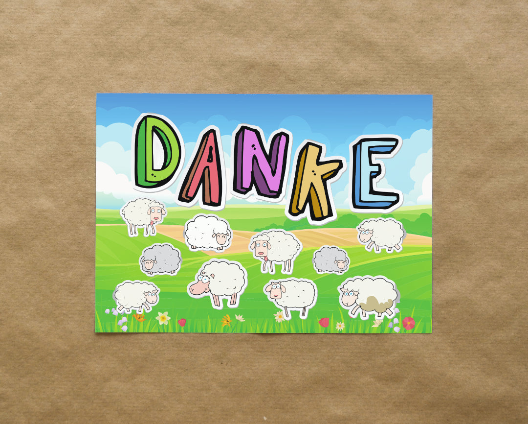 Postkarte "Danke - Schaf"