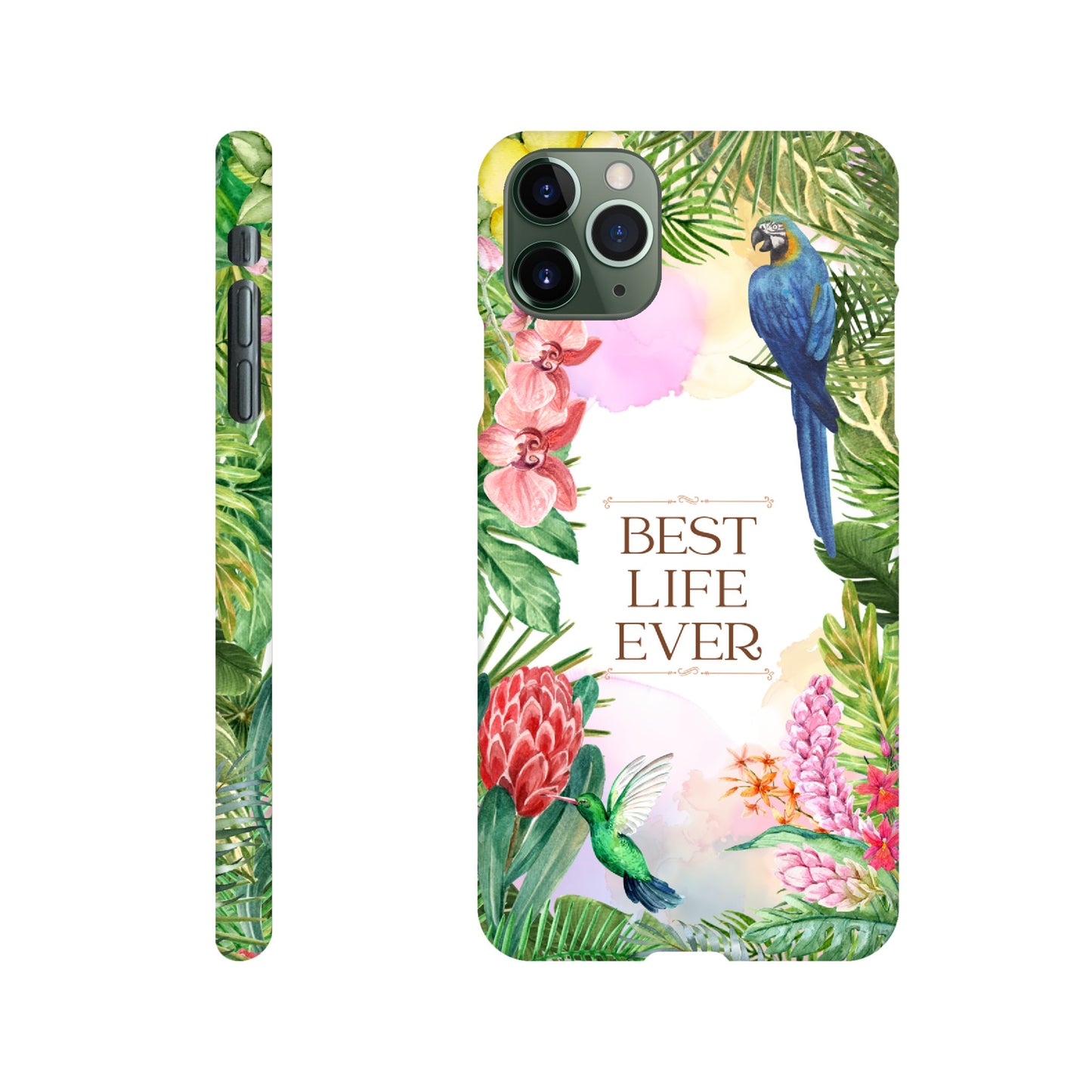 Handyhülle - Slim Case "Best Life Ever" - Dschungel