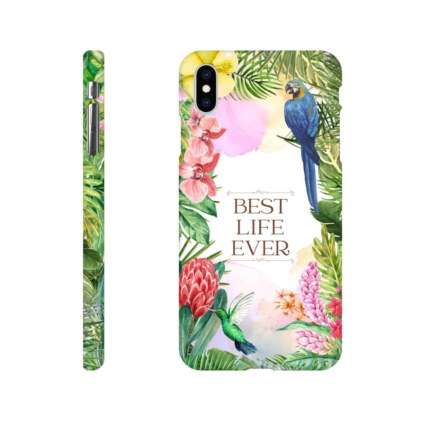 Handyhülle - Slim Case "Best Life Ever" - Dschungel