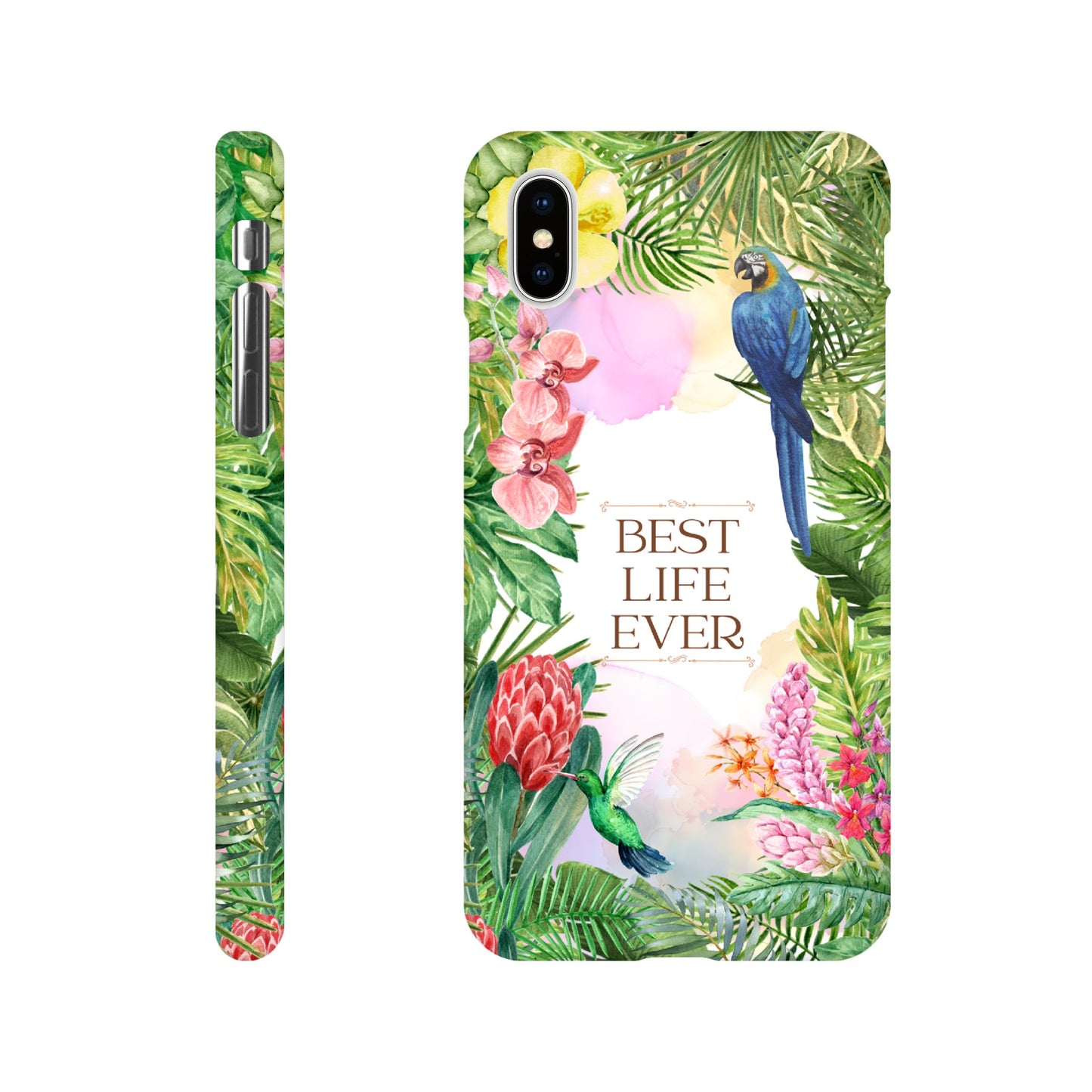 Handyhülle - Slim Case "Best Life Ever" - Dschungel