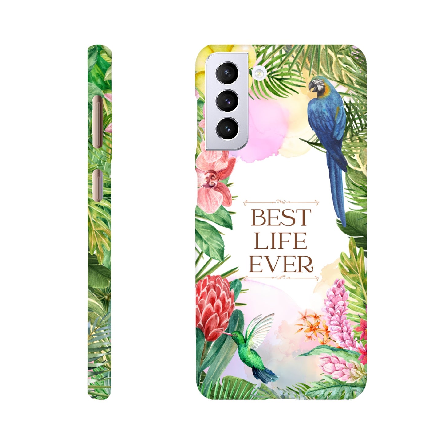 Handyhülle - Slim Case "Best Life Ever" - Dschungel