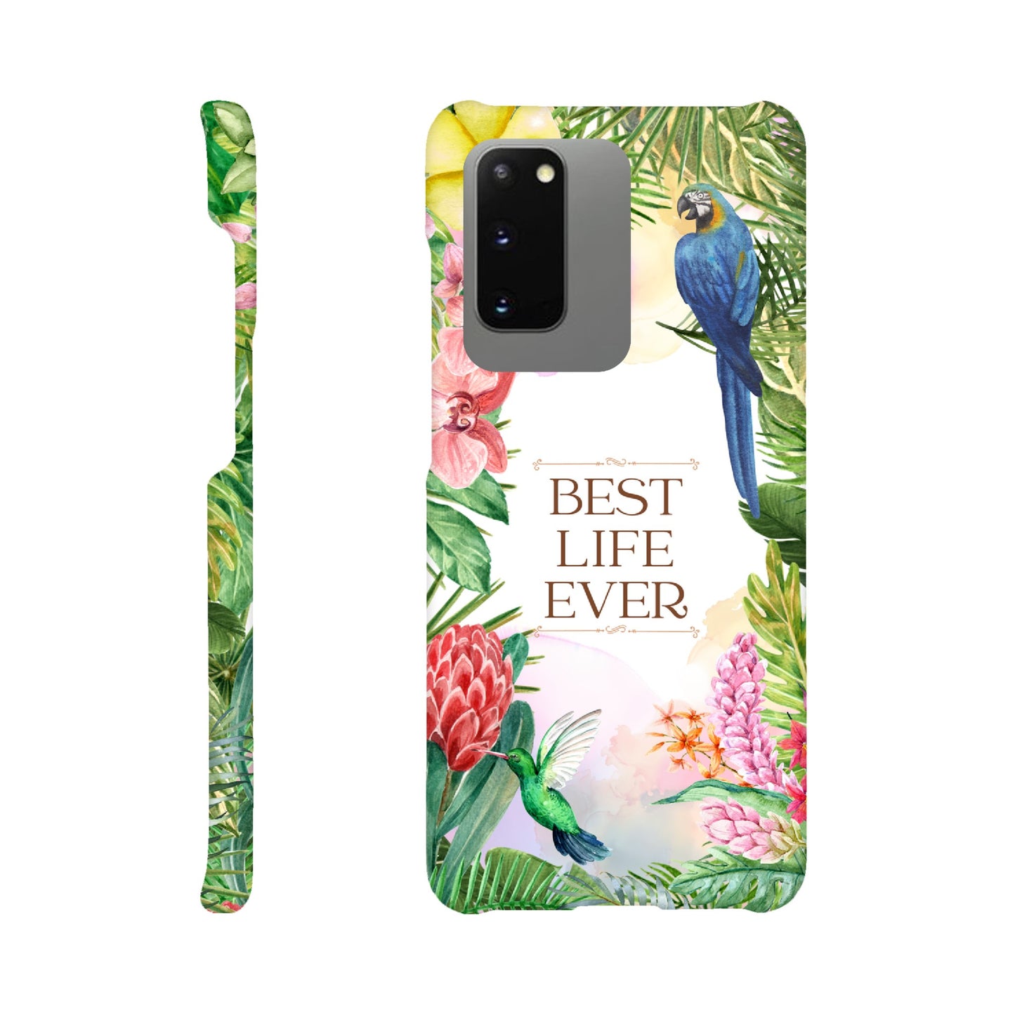 Handyhülle - Slim Case "Best Life Ever" - Dschungel