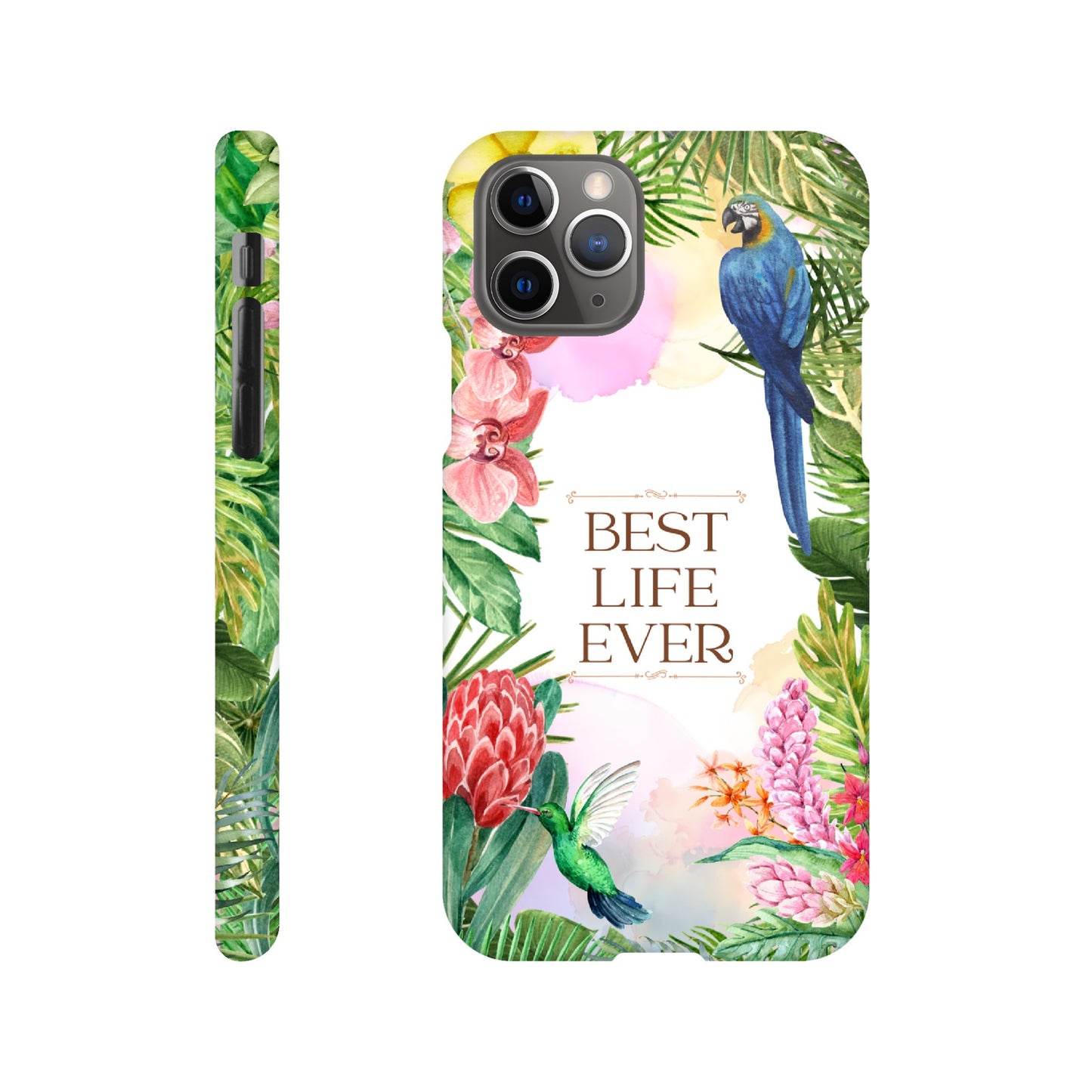 Handyhülle - Slim Case "Best Life Ever" - Dschungel