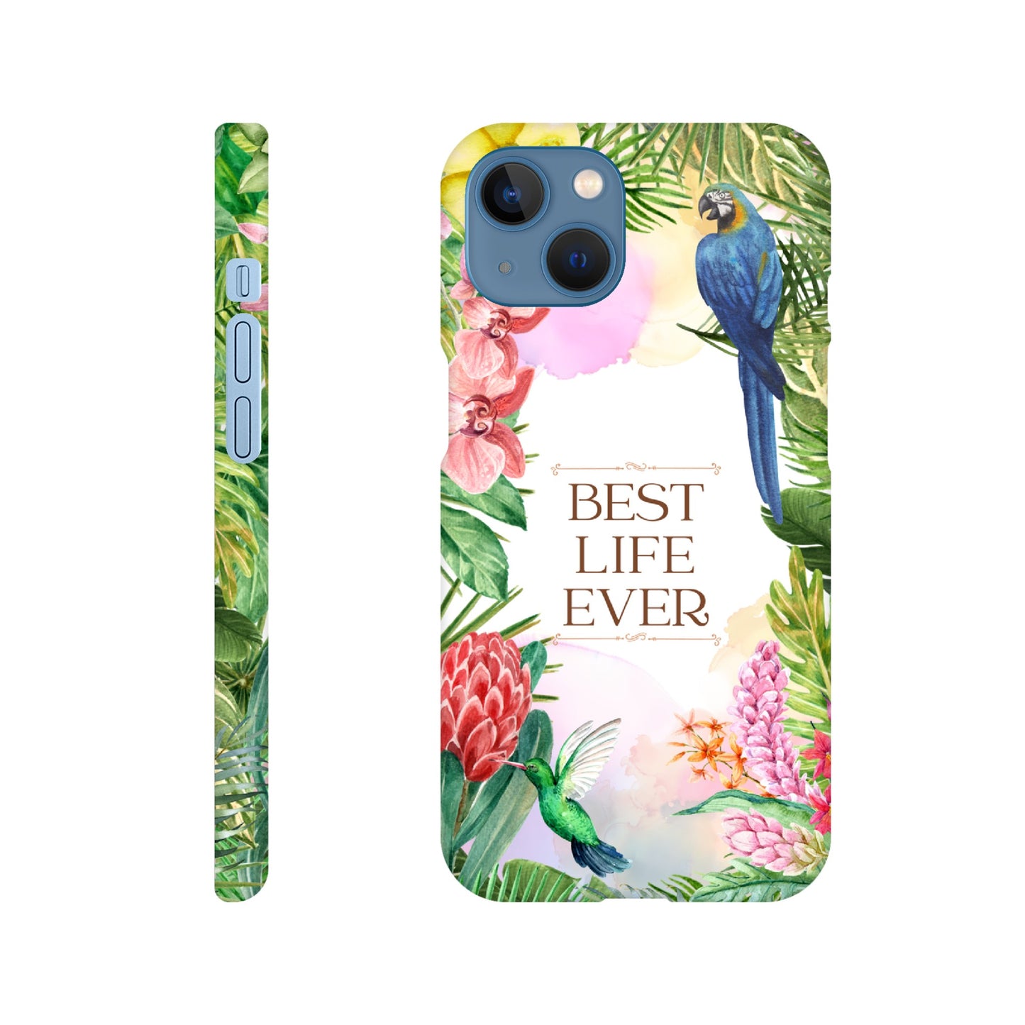 Handyhülle - Slim Case "Best Life Ever" - Dschungel