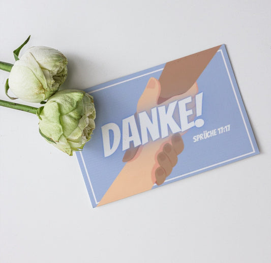 Postkarte "Danke"