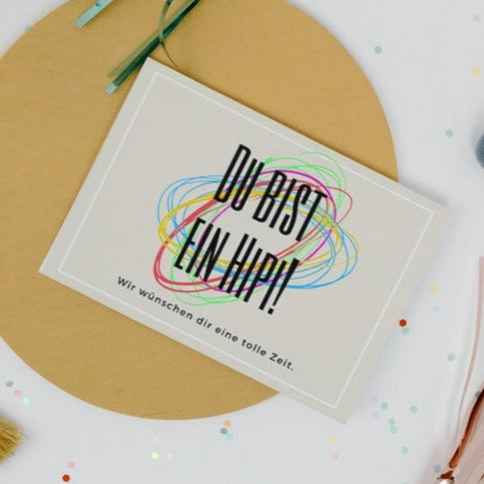 Postkarte "Du bist Hipi"